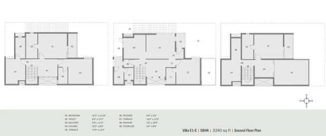 Pacifica Aurum Villas Padur - Floor plan 5 BHK  Sq.ft