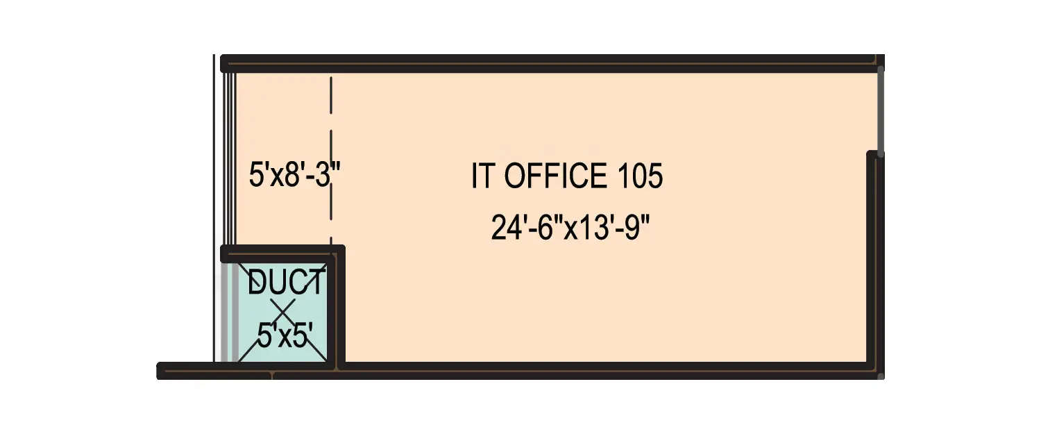 Floor plan for Commercial Office