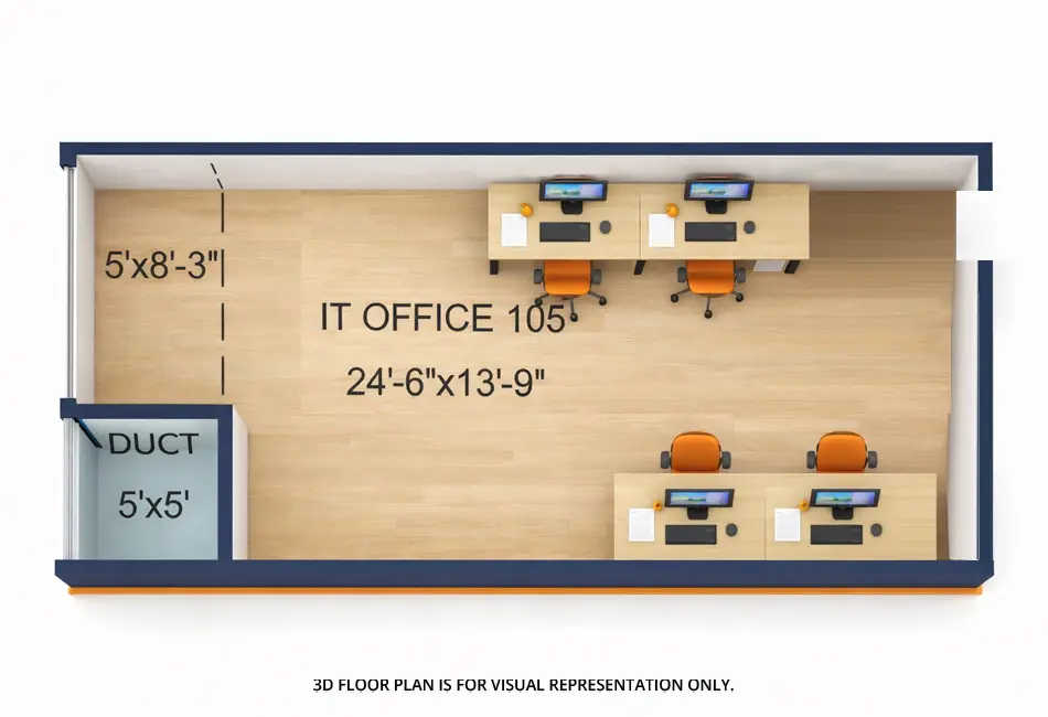 Squarefeet Centura Square Wagle Estate - Floor plan Commercial Office 413 Sq.ft