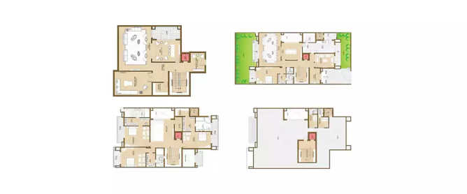 ATS Pristine Sector 150 - Floor plan 4 BHK 4500 Sq.ft