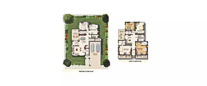 Paranjape Schemes Crescent Kothrud - Floor plan 5 BHK 3266 Sq.ft