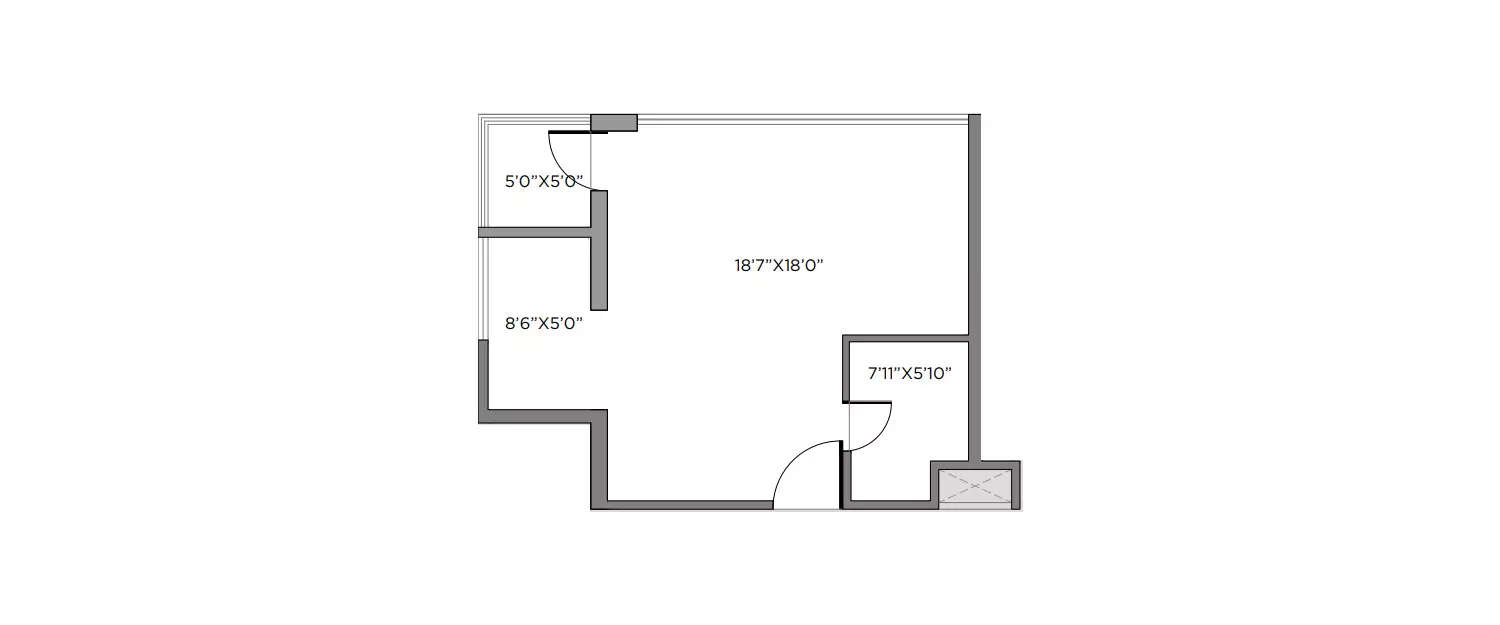 Floor plan for Studio