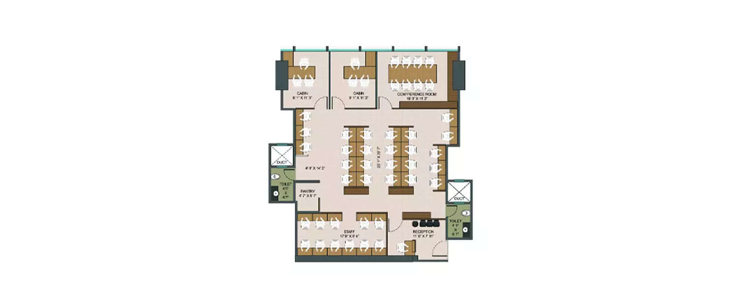 Floor plan for Commercial Office