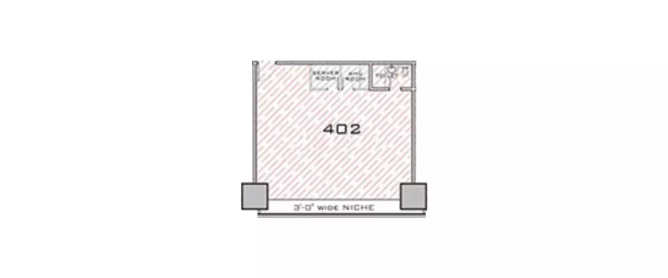 Kohinoor Square Dadar - Floor plan Commercial Office 833 Sq.ft