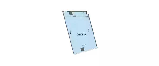 One Lodha Place Lower Parel - Floor plan Commercial Office 1542 Sq.ft