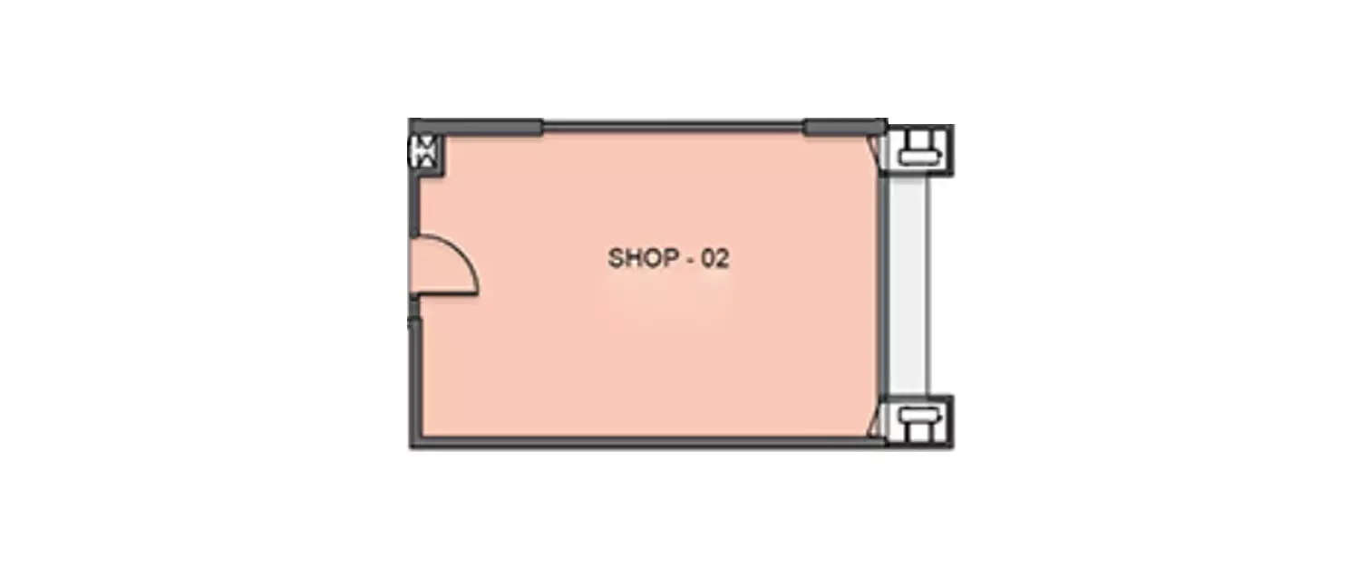 Floor plan for Commercial Office
