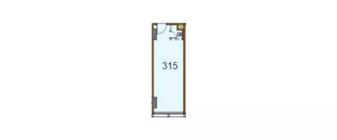 Lodha Codename Must Have Lower Parel - Floor plan Commercial Office 349 Sq.ft