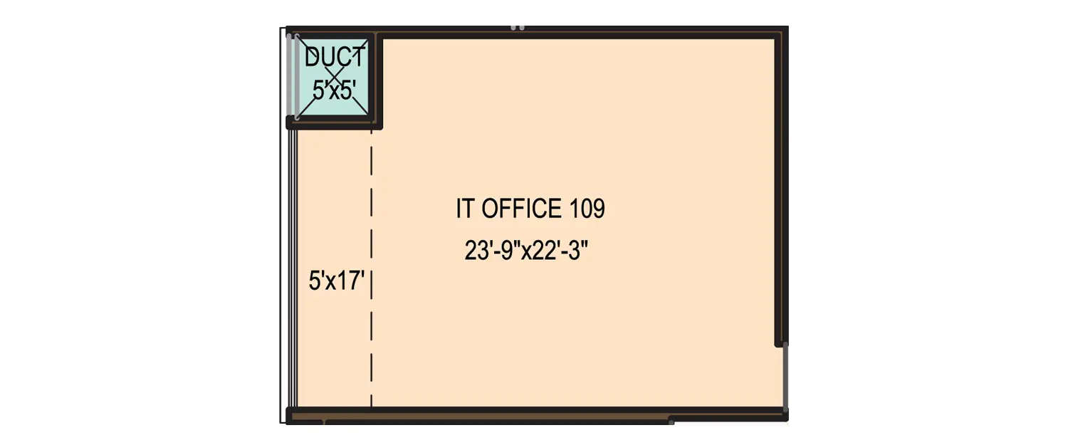 Floor plan for Commercial Office