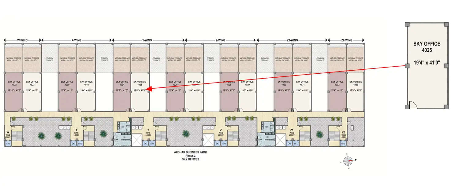 Floor plan for Commercial Office