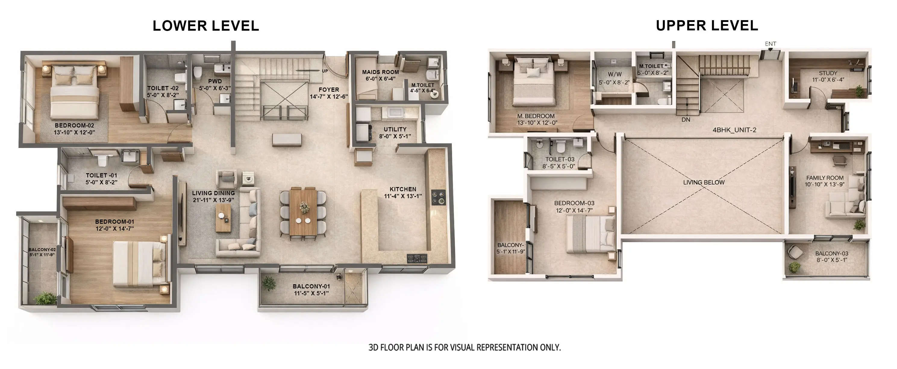 Floor plan for 4.5 BHK