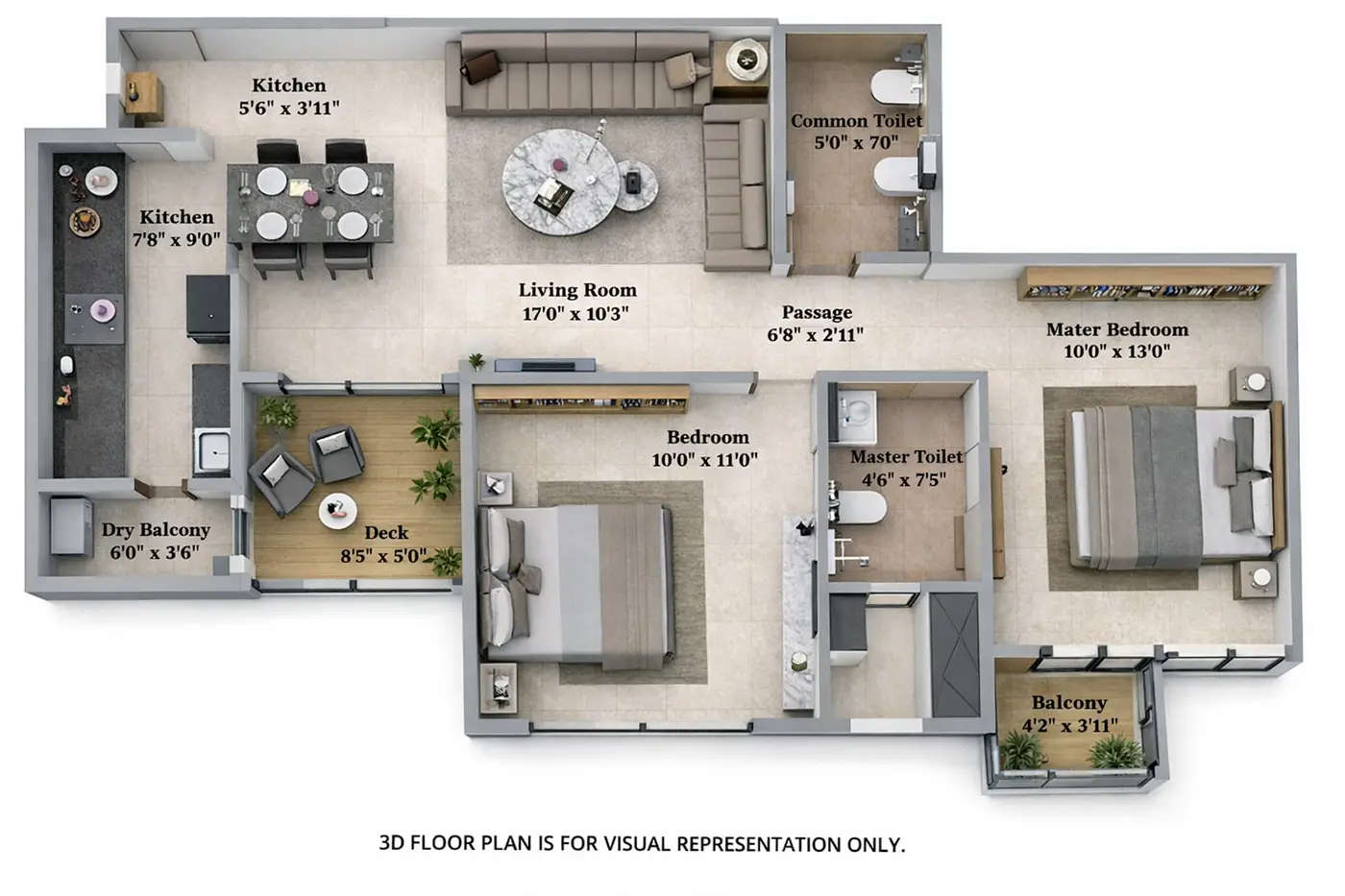 Shapoorji Joyville Celestia Shewalewadi - Floor plan 2 BHK 686 Sq.ft