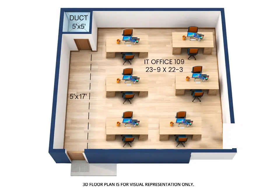 Squarefeet Centura Square Wagle Estate - Floor plan Commercial Office 657 Sq.ft
