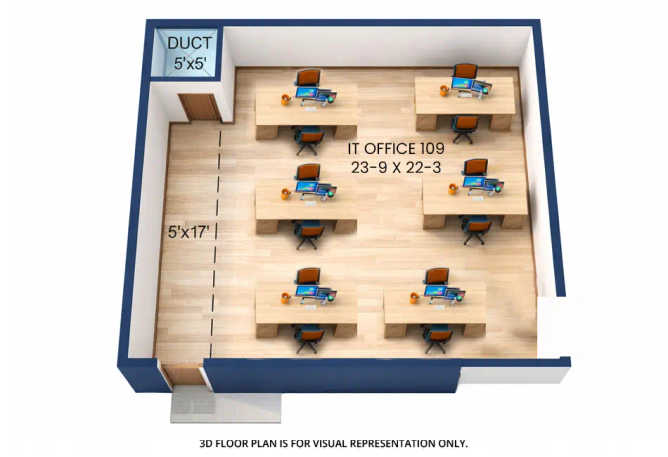 Squarefeet Centura Square Wagle Estate - Floor plan Commercial Office 657 Sq.ft
