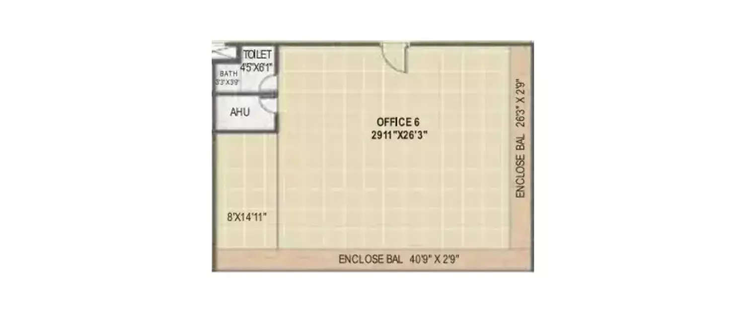 Floor plan for Commercial Office