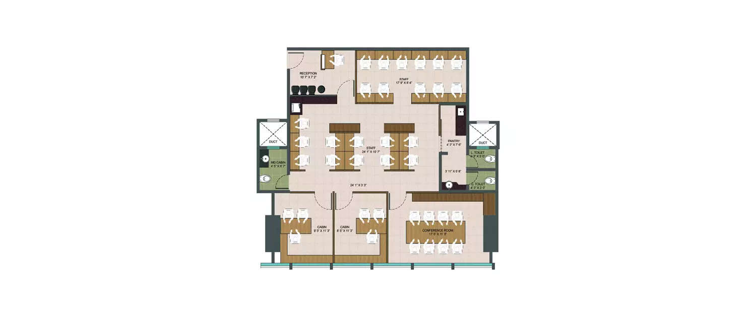 Floor plan for Commercial Office