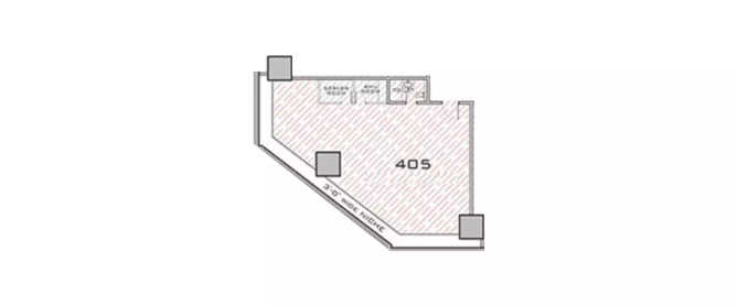 Kohinoor Square Dadar - Floor plan Commercial Office 1043 Sq.ft