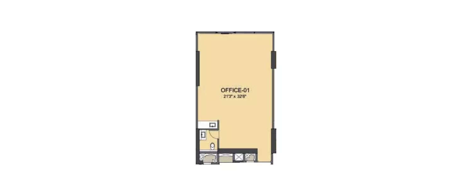Floor plan for Commercial Office