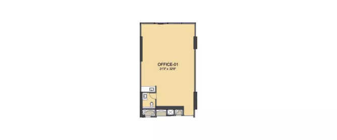 Lodha Supremus Andheri - Floor plan Commercial Office 702 Sq.ft