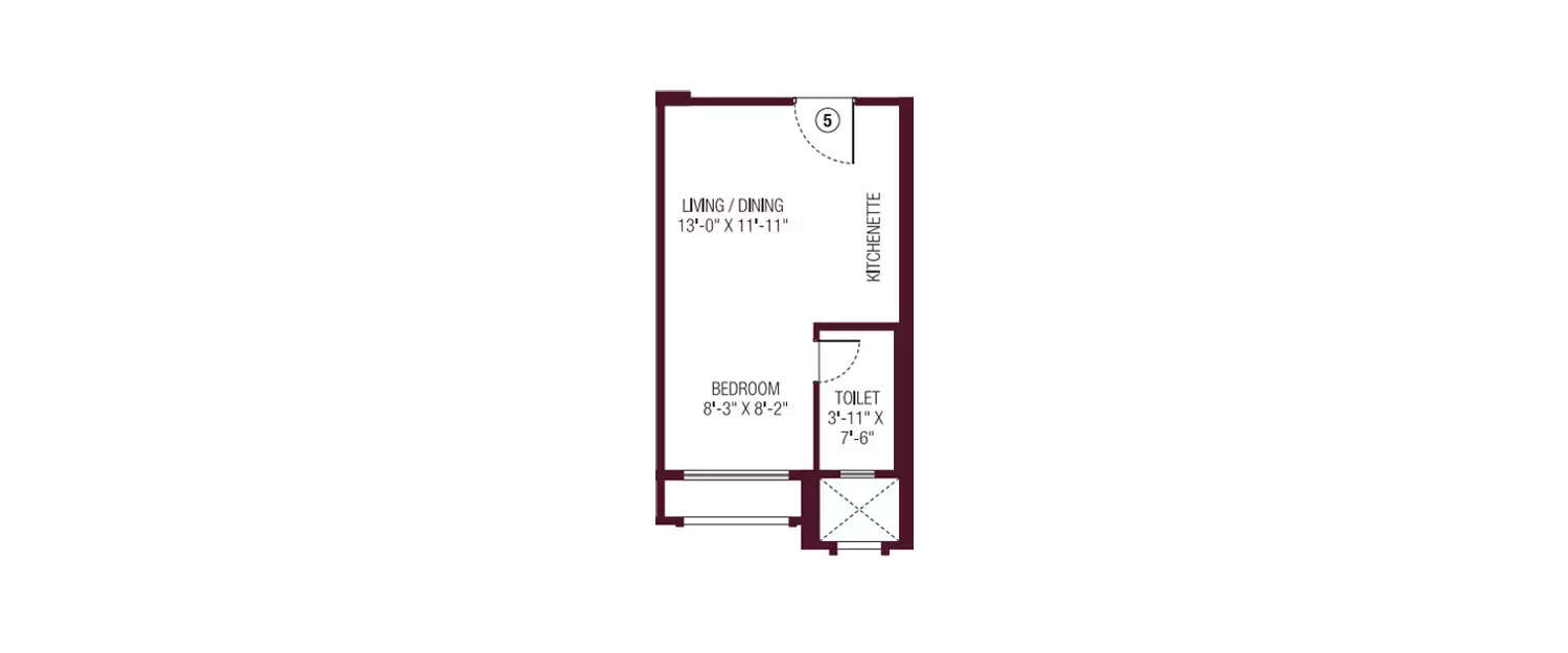 Floor plan for Studio
