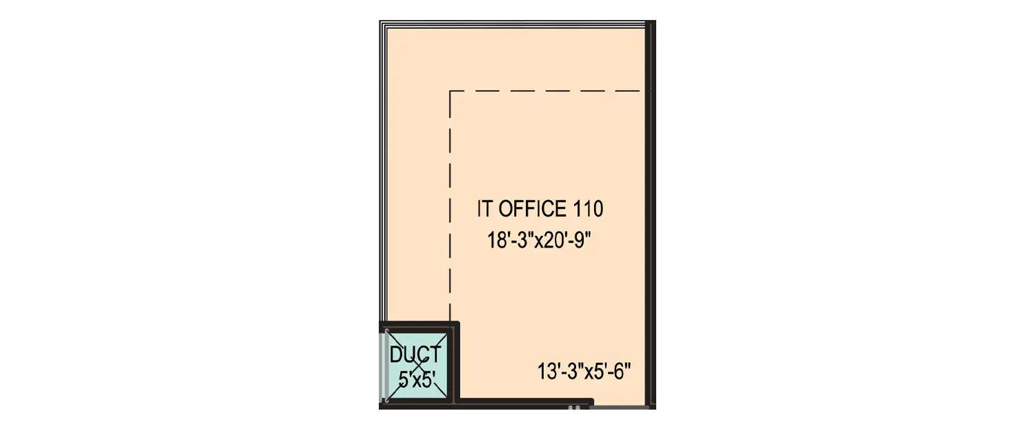 Floor plan for Commercial Office