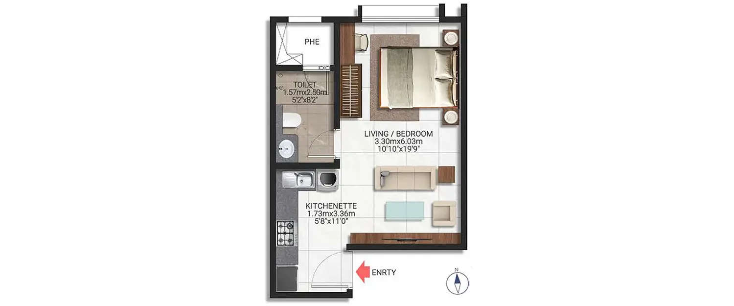 Floor plan for Studio