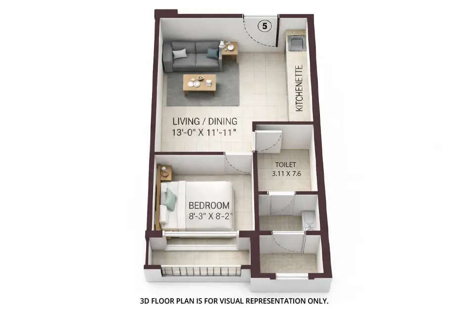 Floor plan for Studio