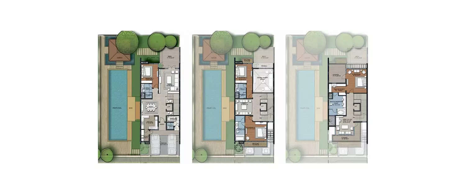 Floor plan for 4 BHK