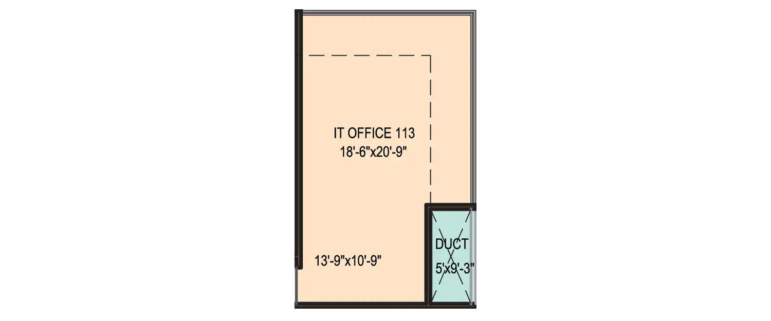 Floor plan for Commercial Office