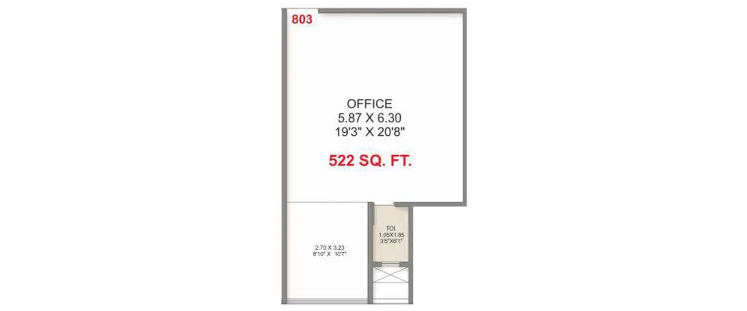 Floor plan for Commercial Office