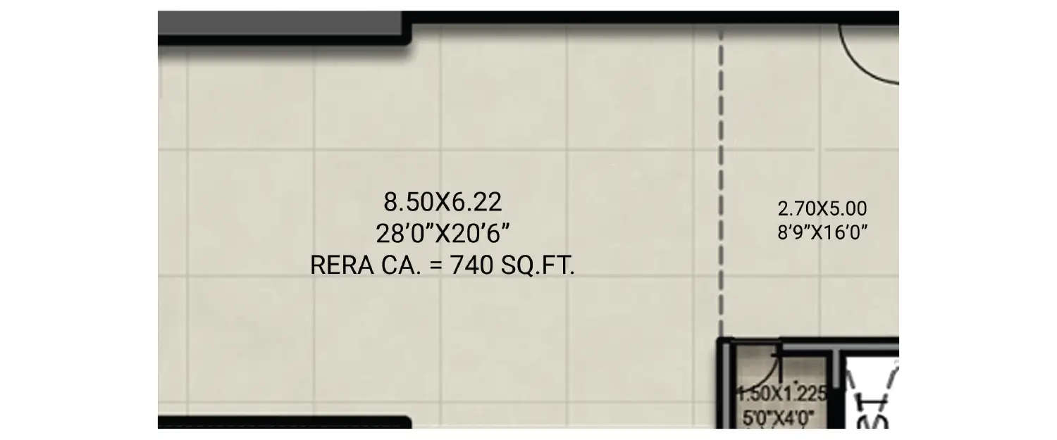 Floor plan for Commercial Office