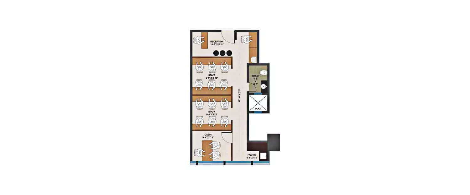 Floor plan for Commercial Office