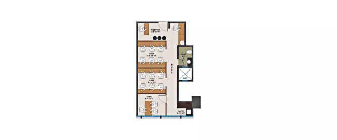 Chandak Unicorn Andheri - Floor plan Commercial Office 478 Sq.ft