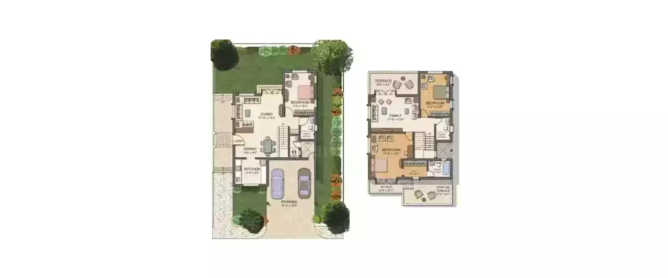 Paranjape Schemes Meadows Bhugaon - Floor plan 3 BHK 1786 Sq.ft