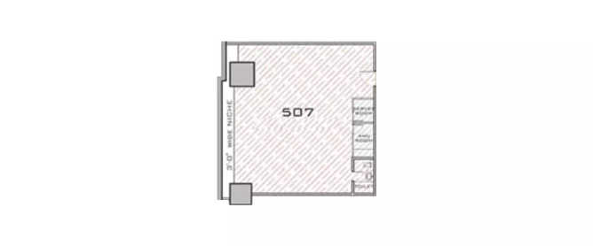 Kohinoor Square Dadar - Floor plan Commercial Office 1144 Sq.ft