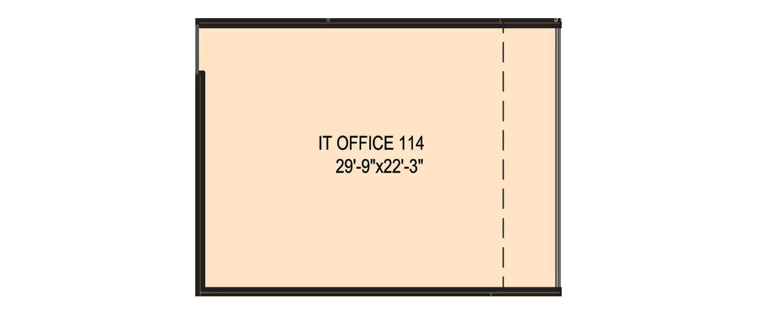 Floor plan for Commercial Office