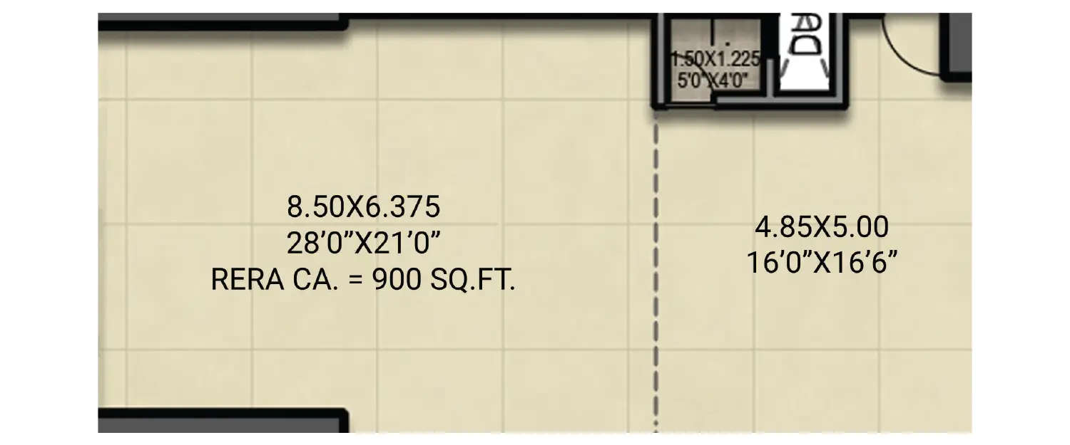 Floor plan for Commercial Office