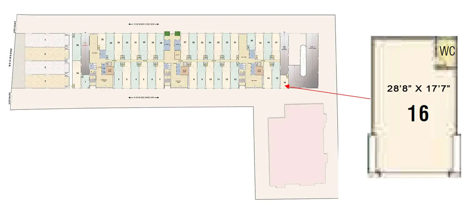 Floor plan for Retail Shop