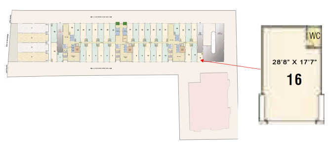 Goodwill Bizhub Turbhe - Floor plan Retail Shop 503 Sq.ft