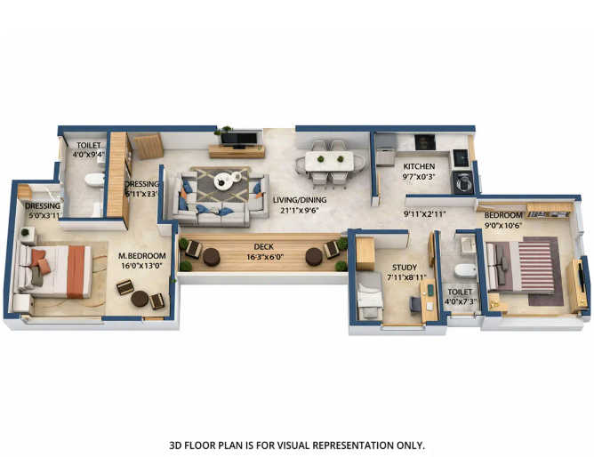 Runwal Avenue Kanjurmarg - Floor plan 2.5 BHK 647 Sq.ft