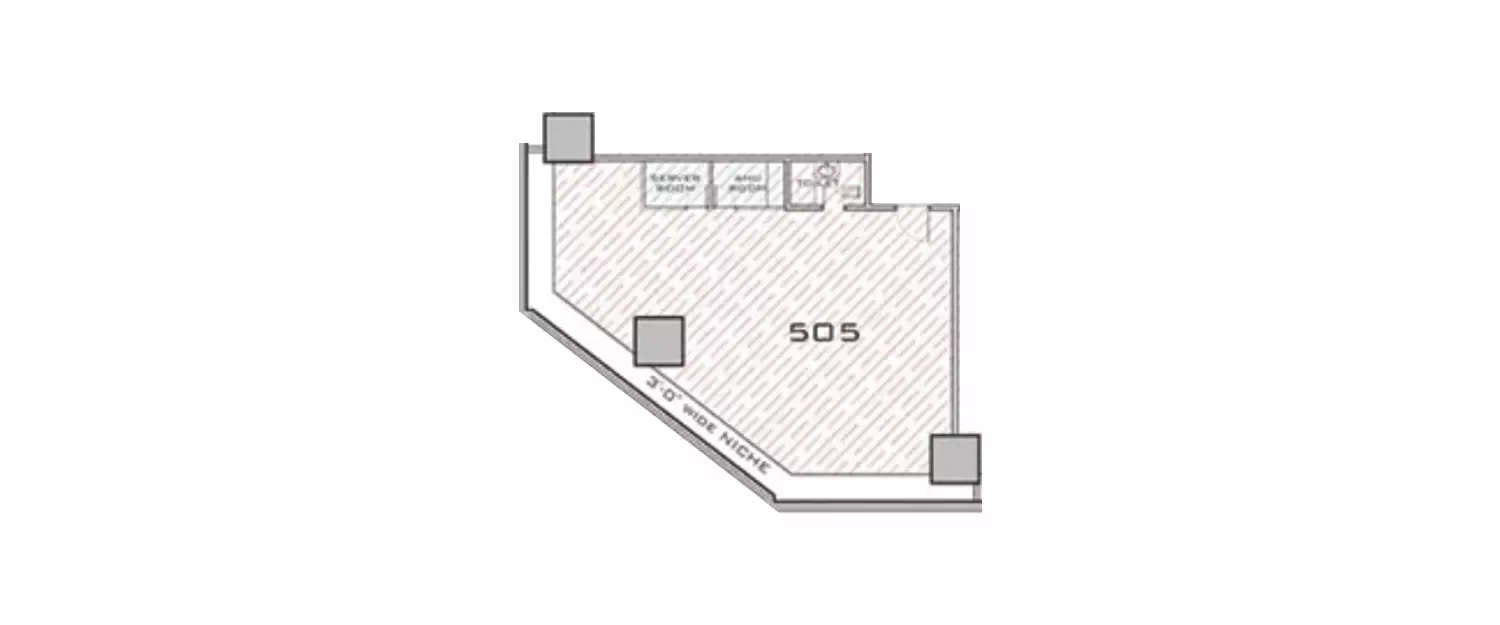 Floor plan for Commercial Office