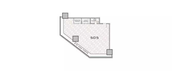 Kohinoor Square Dadar - Floor plan Commercial Office 1084 Sq.ft