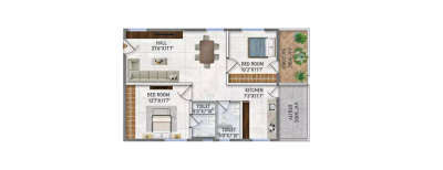 Primark Inspira, 2 BHK-750 Sq.ft