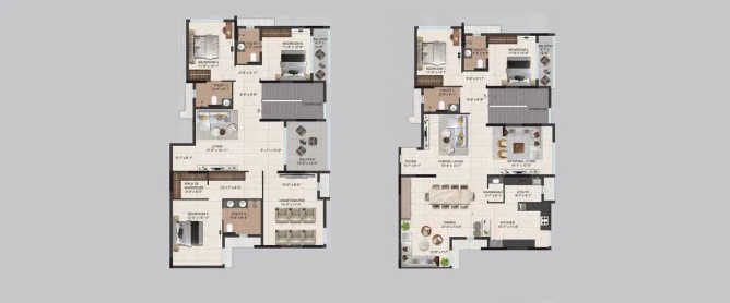 Radiance Eternity Oggiyamduraipakkam - Floor plan 5 BHK  Sq.ft