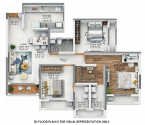 Dosti West County Balkum - Unit Floor Plans