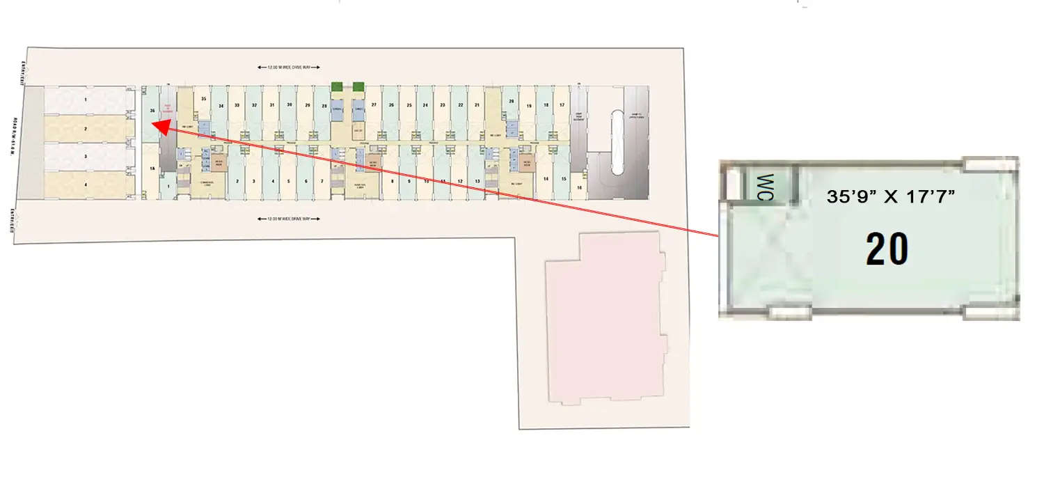 Floor plan for Retail Shop