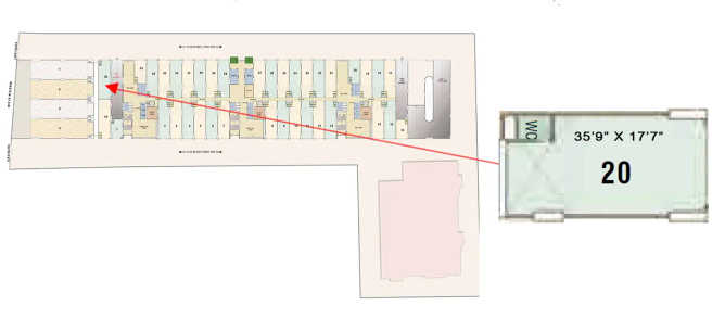 Goodwill Bizhub Turbhe - Floor plan Retail Shop 616 Sq.ft