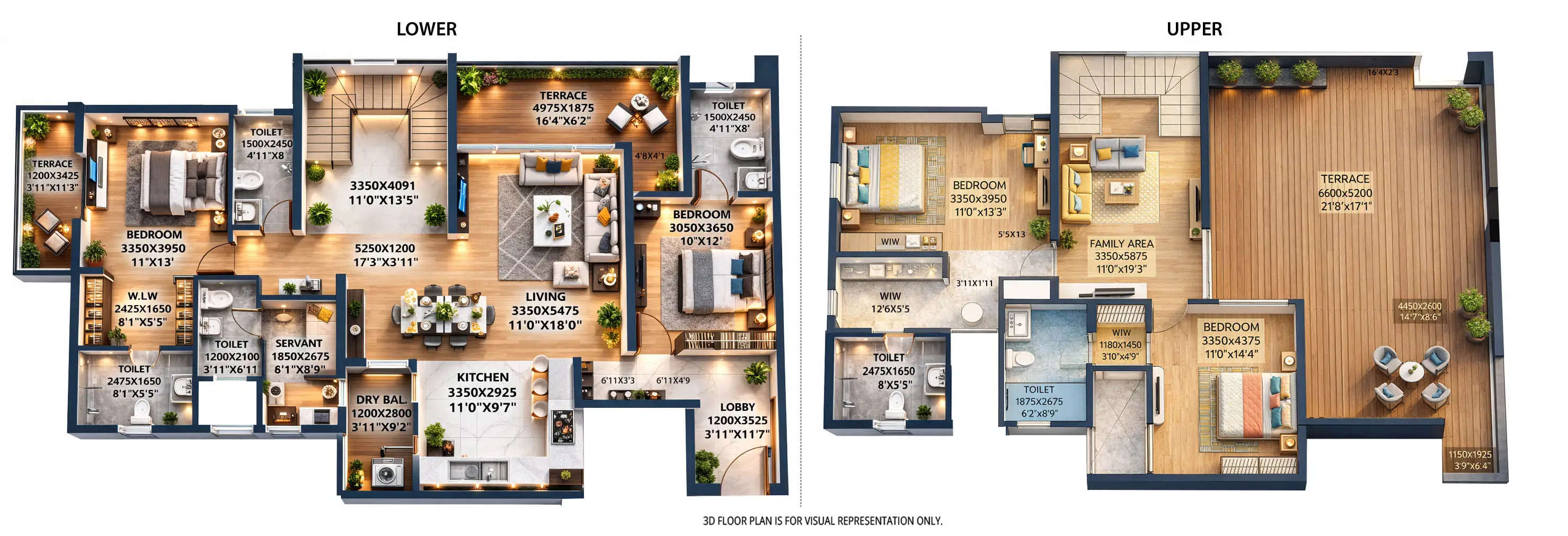 Floor plan for 4.5 BHK