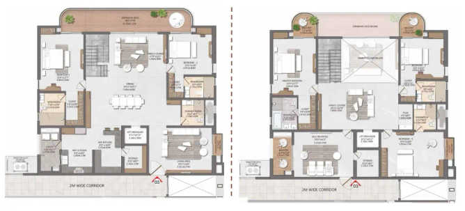 Brigade Gateway Kokapet - Floor plan 4 BHK 7679 Sq.ft