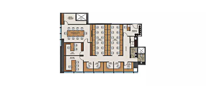 Chandak Unicorn Andheri - Floor plan Commercial Office 1646 Sq.ft