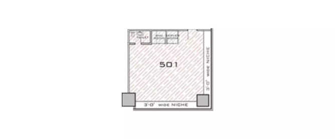 Kohinoor Square Dadar - Floor plan Commercial Office 762 Sq.ft